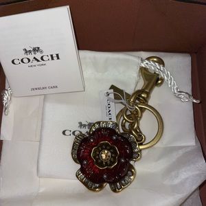 NWT Coach Tea Rose Bag Charm